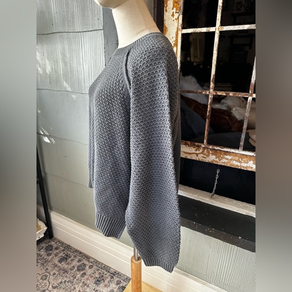 GAP Charcoal Gray Textured Tunic Sweater XL - Picture 3 of 6